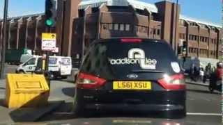 Addison Lee taxi turns right and almost takes out my car