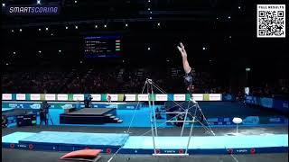 Ruby Stacey UB 2025 European Gymnastics Championships QF/TF : 13.166 (5.5D, 7.666E)