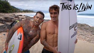 SURFING PUMPING WAVES ON NORTH SHORE WITH BLIILY, NATE, AND IVAN!