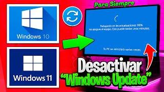 DESACTIVAR ACTUALIZACIONES AUTOMATICAS DE WINDOWS 10 & 11  Para Siempre