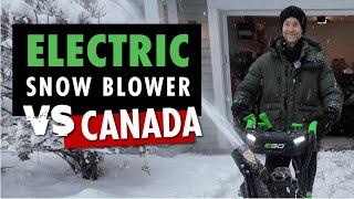 Can An Electric Snow Blower Handle A Canadian Winter?