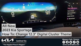 All-New 2023 Kia Sportage | How To Change Your 12.3" Digital Instrument Cluster Theme!