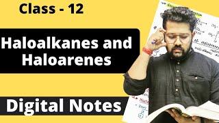 Digital Notes of Haloalkanes and Haloarenes | Class 12 Chemistry | By Bharat Panchal Sir