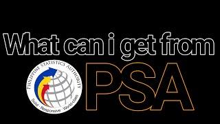 What can i get from Philippine Statistics Authority
