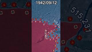 Battle of Stalingrad (WW2) *Every Day With Army Sizes* #shorts #animation #map