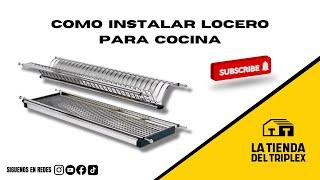 Cómo instalar un locero para cocina.