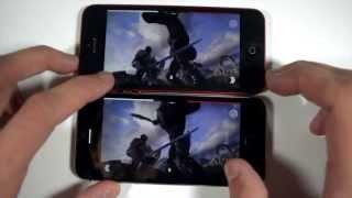 64-bit iPhone 5S vs 32-bit iPhone 5 Running Infinity Blade 3 [Comparison]