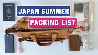 Japan SUMMER Travel Essentials Packing List ️ What to Wear in Tokyo 🪭