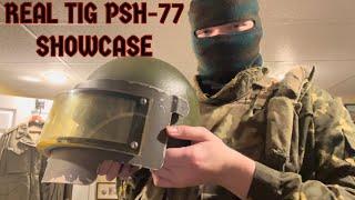 Original TIG PSH-77 Titanium Visored helmet showcase (Commless)