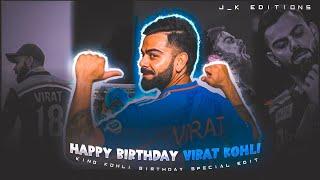 Virat Kohli Birthday Status  King Kohli Birthday Edit - Am edit ️‍