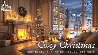 A Cozy Jazz Christmas  Warm Fireplace & Relaxing Jazz for Tranquil Winter Nights | 2025 Edition