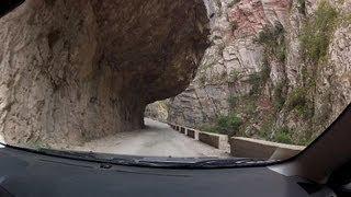 Driving from Prousos to Karpenisi (canyon and mountain road driving, Greece) - onboard camera