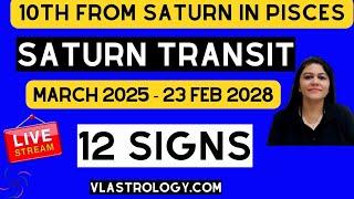 SATURN TRANSIT PISCES TENTH HOUSE SAGITTARIUS /Impact on 12 Signs / by VL #satrunpisces