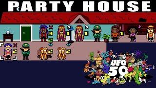 UFO 50 - 50 Retro Games in One - PARTY HOUSE - Who Let Them In? #ufo50 #scottdoggaming