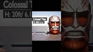 Titan head size edit ️ part 2 attack on titan #attackontitan #titans #anime