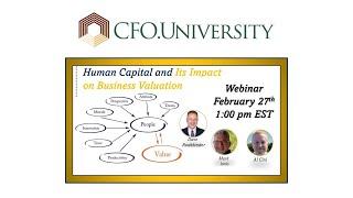 CFO University - Human Capital and Business Valuation Webinar