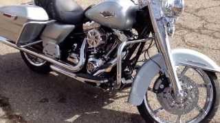 2014 Road King with Vance and Hines big shots exhaust