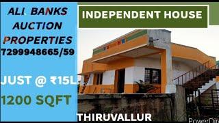 PID 55/JUST AT ₹15L/INDEPENDENT HOUSE/1200 Sqft/BANK AUCTION SALE