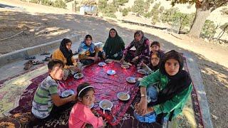 Sweet Encounter of Farideh with Her Sister Friba and Cooking Local Soup