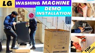 LG Washing Machine Demo and Installation by LG | ‎THD09SPM LG top load washing machine Demo@LGIndia