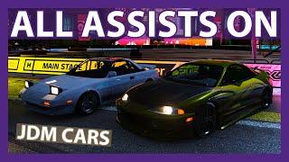 Racing JDM Cars with All Assists On with splitterflipper | Forza Horizon 4