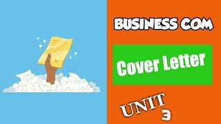 Unit 3: Cover Letter