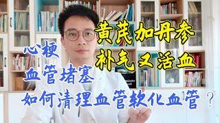 冠心病、血管硬化、血管堵塞，黄芪配上它：丹参，补气活血化瘀，堪称血管“推土机”【英德中医何医生】