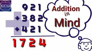 How to do fast addition in mind | mental math Addition | addition tricks | Zero Math