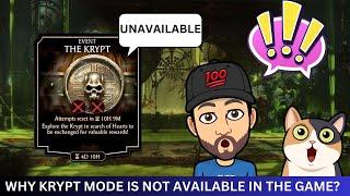 WHY KRYPT MODE IS NOT AVAILABLE IN THE GAME? | MK MOBILE ZIAWRAP