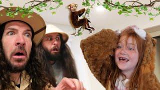 JUNGLE EXPLORERS find a Monkey Family!!  is there more Treasure to be Found? ask Adley Niko & Clair