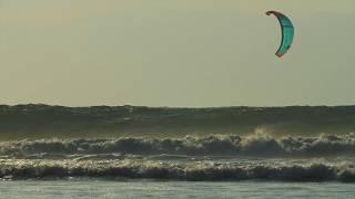 Kitesurfing in paradise with friends