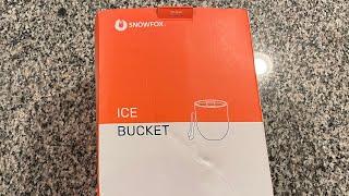 SNOWFOX Premium Vacuum Insulated Marble Ice Bucket Unboxing