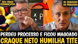 TRETA| DEU RUIM PRO TITE| MESMO APÓS PERDER PROCESSO O CRAQUE NETO DÁ NO MEIO DO TITE AO VIVO| Veja