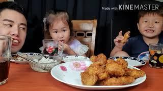 조카들과 치킨먹방(Chicken mukbang with nephews and nieces)