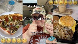 WHAT I EAT IN A DAY AS A “FAT” PERSON‼️| Fat Acceptance TikTok Compilation!