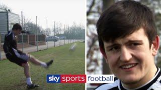 A 20 year old Harry Maguire aces the Two-Footed Corner Challenge 