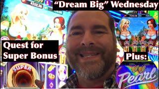 Dream Big Wednesday-Quest for Heidi and Hannah's Bier Haus Super Bonus Plus Wild Wild Pearl @ Cosmo