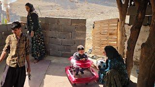 The nomadic life of our family in the mountains of Iran