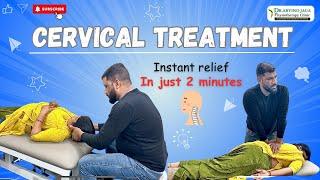 Cervical Pain Quick Relief by Indian Chiropractor Dr Arvind Jaga | Neck Pain Treatment #chiropractor