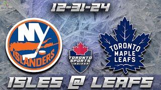 12-31-24 New York Islanders vs Toronto Maple Leafs Game Audio | NHL LIVE Stream Gamecast & Chat