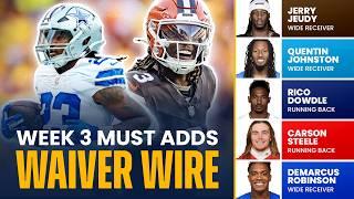 Fantasy Football Week 3 Waiver Wire Pickups | Must-Have Players to Add to Your Roster (2024)