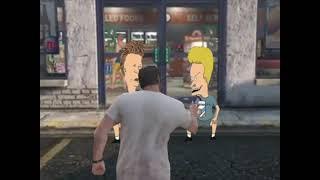 Beavis and Butthead at the Convenience Store in GTA V