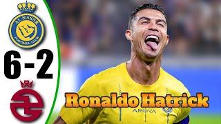 Ronaldo Hat-Trick In 5 Min - Al Nassr vs Al Kholood 6-2 - All Goals & Highlights - 2024