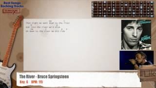  The River - Bruce Springsteen Guitar Backing Track with chords and lyrics