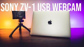 How to use your Sony ZV1 Camera as a USB Webcam on Mac // 3 Easy steps