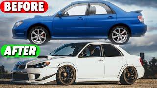 Building a Subaru WRX in 10 Minutes - 5 Year Transformation!