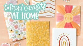 How to Print Cards At Home | Printer & Paper Recs, Cutting & Scoring Cards)