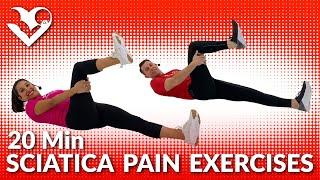 20 Min Sciatica Pain Relief Exercises - Sciatica Treatment and Stretches for Sciatic Nerve Pain