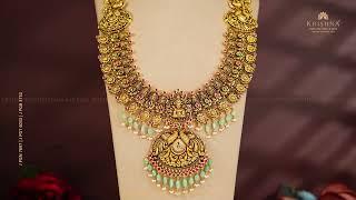 Exquisite Temple Gold  Sets | Krishna Jewellers Pearls & Gems