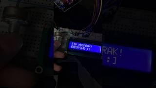 LCD display with arduino #arduino #arduinoproject #youtubeshorts #youtube